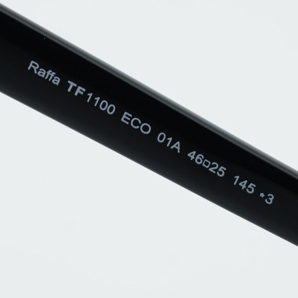 Tom Ford Raffa FT1100 01A Sunglasses Black Round Frame, Smoke Lenses - Picture 10 of 11